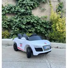 Audi Electric Car For Kids White საბავშვო ელექტრო მანქანა