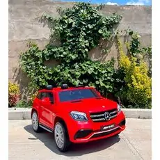 Mercedes Benz GLS Red - ელექტრო მანქანა კაუჩუკის საბურავებით