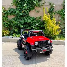 Super 4x4 Jeep Red - ელექტრო მანქანა