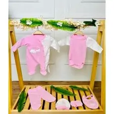 Grand Baby 6 In 1 Set Sweet Unicorn Pink საბავშვო ტანსაცმლის ნაკრები