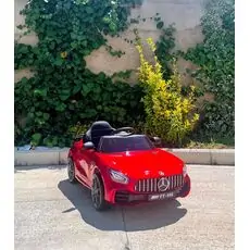 Mercedes Benz AMG HL289 Red - ელექტრო მანქანა ტყავის სავარძლით
