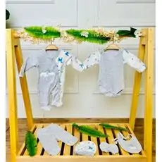 Grand Baby 6 In 1 Set Sweet Unicorn Grey საბავშვო ტანსაცმლის ნაკრები