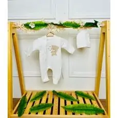 Grand Baby Romper Huggy Bear White ჩვილის რომპერი