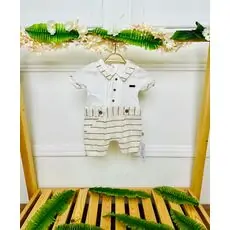 Grand Baby Romper Jolly Boy With Black Strips საბავშვო რომპერი