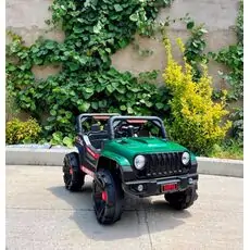 Super 4x4 Jeep Green - ელექტრო მანქანა