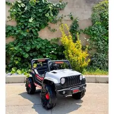 Super 4x4 Jeep White - ელექტრო მანქანა