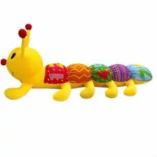 Colorful Fluffy Caterpillar - რბილი სათამაშო მუხლუხო