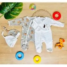 Maibella Romper Puppy White ჩვილის რომპერი