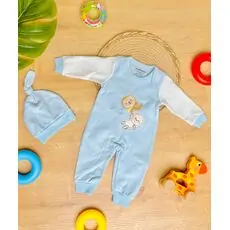 Maibella Romper Rocking Monkey Blue ჩვილის რომპერი