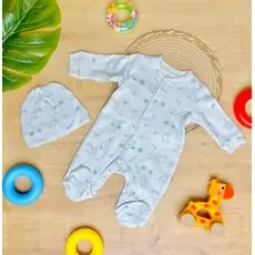 Maibella Romper Grey ჩვილის რომპერი