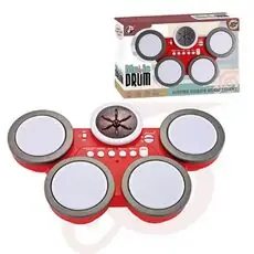 Toy Zest Electronic Drum Red - სათამაშო ელექტრო დრამი