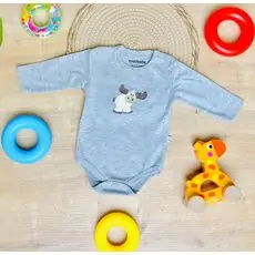 Maibella Bodysuit Deer Grey ჩვილის ბოდე