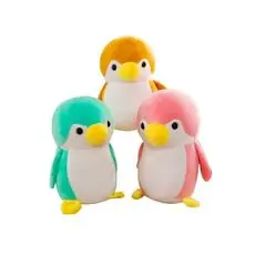 Fluffy Penguin Pink - რბილი სათამაშო პინგვინი