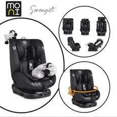 Moni Serengeti black Isofix - მანქანის სავარძელი (ქარსითი)