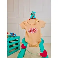 Bebio Bodysuit KitKat Beige - ჩვილის ბოდე