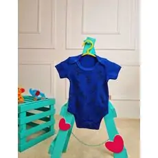 Bebio Bodysuit Dalmatins Puppies Dark Blue - ჩვილის ბოდე