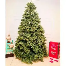 Christmas Tree With Lights - საახალწლო ნაძვის ხე შერეული სილიკონის წიწვებით და განათებებით 300 CM (OT2336)