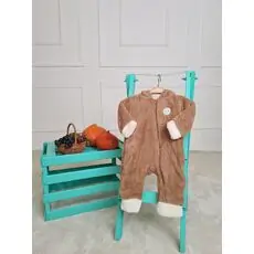 Baby Romper Fluffy Bunny Brown რომპერი