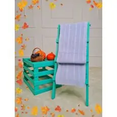 Knitted Baby Blanket Blue - ჩვილის პლედი