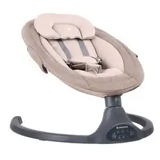 KikkaBoo Electrical Side-To-Side Swing Codie Light Beige - საბავშვო ელექტრო შეზლონგი