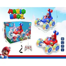Mario Bros Stunt Car With Figure - დისტანციურად მართვადი მარიოს მანქანა