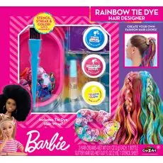 Cra-Z-Art Babie Rainbow Tie-Dye Hair Designer თმის აქსესუარების ნაკრები
