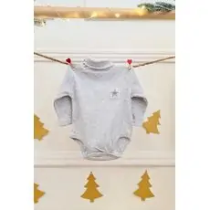 Bodysuit Sweet Star Grey - ჩვილის ბოდე