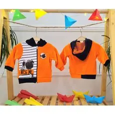 Cute Kiss Me Jacket Orange - საბავშვო მოსაცმელი