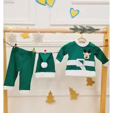 Santa Claus 2 In 1 Set Green - საბავშვო ორეული