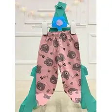 Baby Bear Trousers Pink - ახალშობილის შარვალი