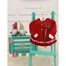 Christmas Baby Jacket Red - საბავშვო მოსაცმელი