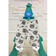 Baby Bear Trousers White - ახალშობილის შარვალი