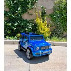 Mercedes Benz G63 Blue  -  ელექტრო მანქანა კაუჩუკის საბურავებით