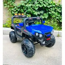 Mini Mitsubishi Jeep Blue - ელექტრო მანქანა კაუჩუკის საბურავებით