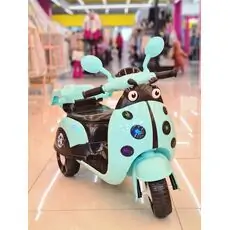 Moped For Kids Green - საბავშვო ელექტრო მოპედი