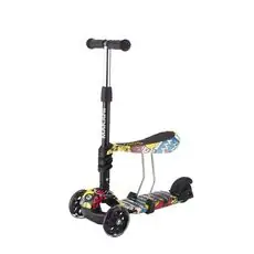 Makani Scooter 3 in 1 Ride and Skate Train ტრანსფორმერი სკუტერი (სამაკატი)