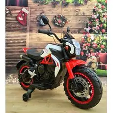 Sport Style Motorcycle With LED Wheels Red - ელექტრო მოტოციკლი