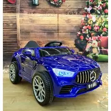 Mercedes-Benz GLA Blue - ელექტრო მანქანა კაუჩუკის საბურავებით და ტყავის სავარძლით