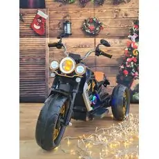 Vintage Moto Black  - ელექტრო მოტოციკლი ტყავის სავარძლით