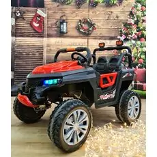 Buggy Explorer Jeep Red - ელექტრო მანქანა კაუჩუკის საბურავებით