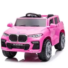 Childrens Car Pink - ელექტრო მანქანა კაუჩუკის საბურავებით