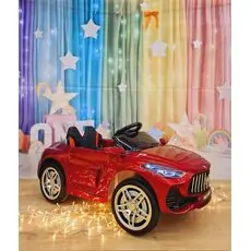 Maserati Super Car Painting Red - ელექტრო მანქანა ტყავის სავარძლით და კაუჩუკის საბურავებით