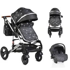 Cangaroo Gala 3in1 Premium Dandelion With Crystal Car Seat საბავშვო ტრანსფორმერი ეტლის კომპლექტი