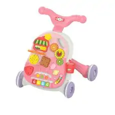 Kikkaboo Walker 2 in1 Candy Party Pink - საბავშვო ვოლქერი