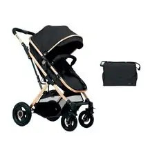 KikkaBoo Scarlett 2in1 Black საბავშვო ტრანსფორმერი ეტლი