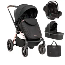 KikkaBoo Kara 4in1 Black საბავშვო ეტლის კომპლექტი