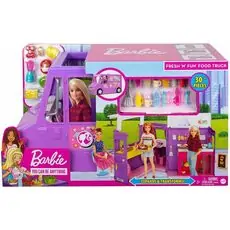 Barbie Fresh 'n' Fun Food Truck ბარბის მანქანა თოჯინით