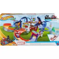 Hot Wheels RacerVerse Spider-Man’s Web-Slinging Speedway Track Set საბავშვო სათამაშო ტრასა