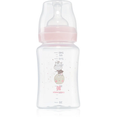 Kikkaboo PP Feeding Bottle 240ml Hippo Dreams Pink - ახალშობილის ბოთლი