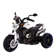 Electric Tricycle Motorcycle White - ელექტრო მოტოციკლი